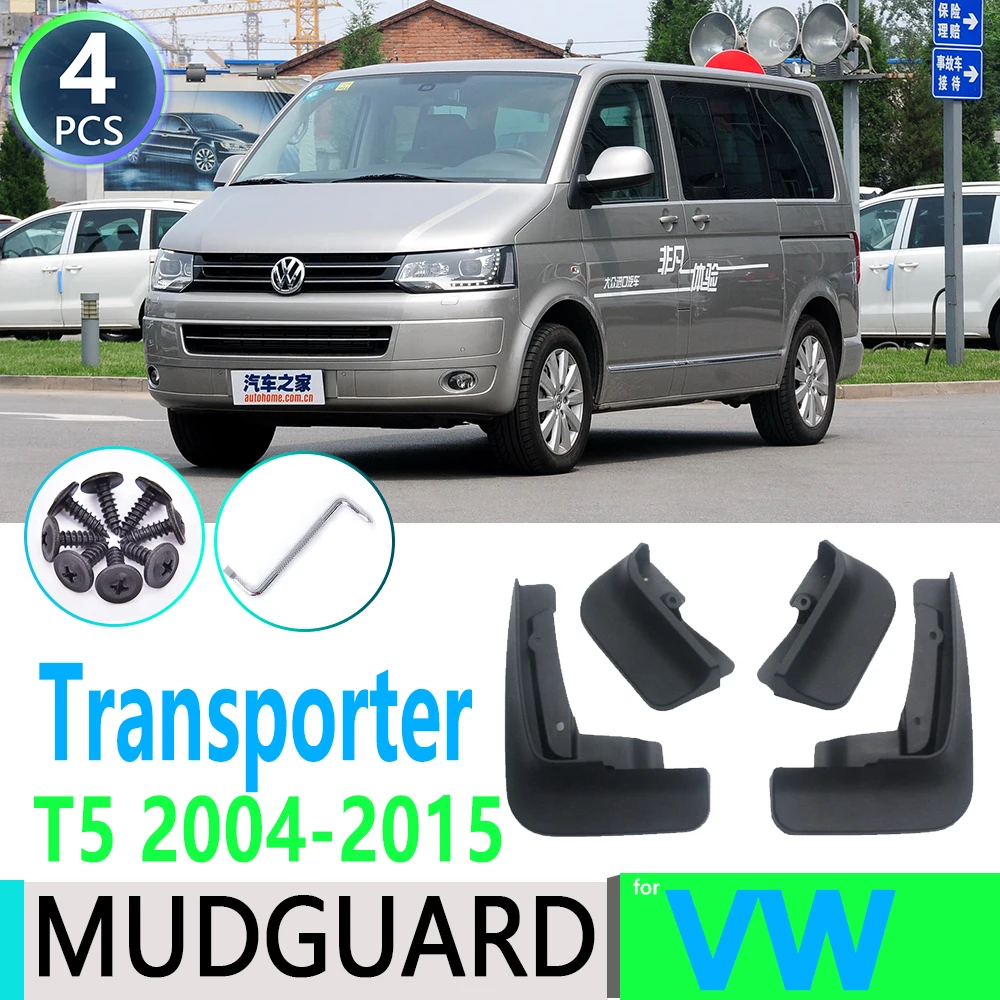 for Volkswagen VW Transporter T5 Caravelle Multivan 2004~2015 Car Fender Mudguard Mud Flaps Guard Splash Flap Car Accessories