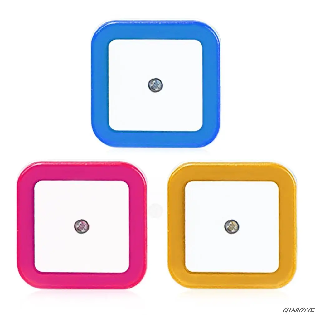 อัจฉริยะ LED เหนี่ยวนำโคมไฟสแควร์ Wall Light Night Light สวิทช์อัตโนมัติ Light Sensor ห้องนอนเครื่องใช้ในครัวเรือน