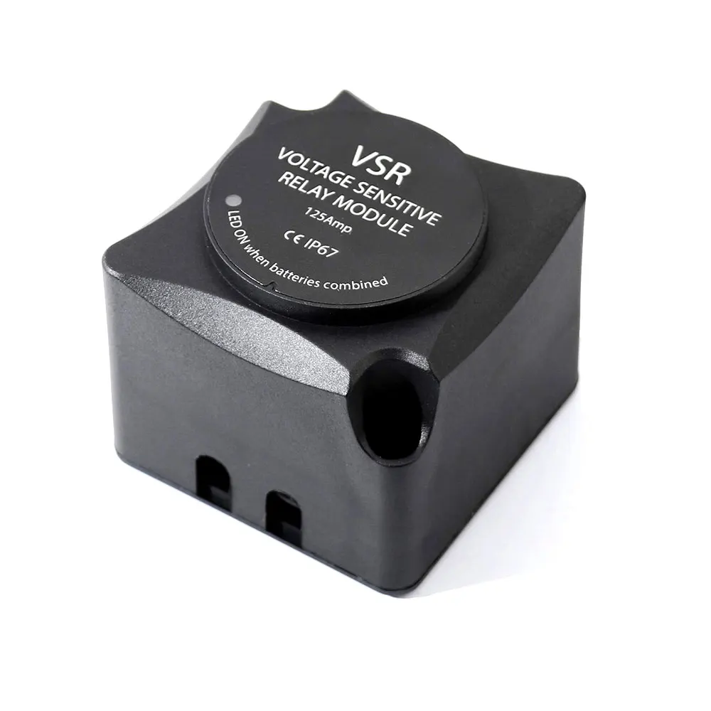 

Voltage Sensitive Relay (VSR) / Automatic Charging Relay 12V 125A Dual Battery Isolator IP67 Waterproof Switch for Car Boat RV