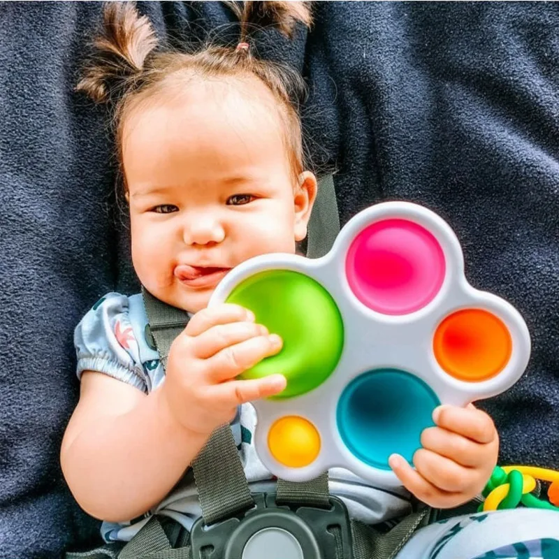 Jouets Montessori pour Bébé, Planche d'Exercice Colorée, Puzzle pour Intelligence Précoce et Entraînement Intensif, Jouets à Remuer