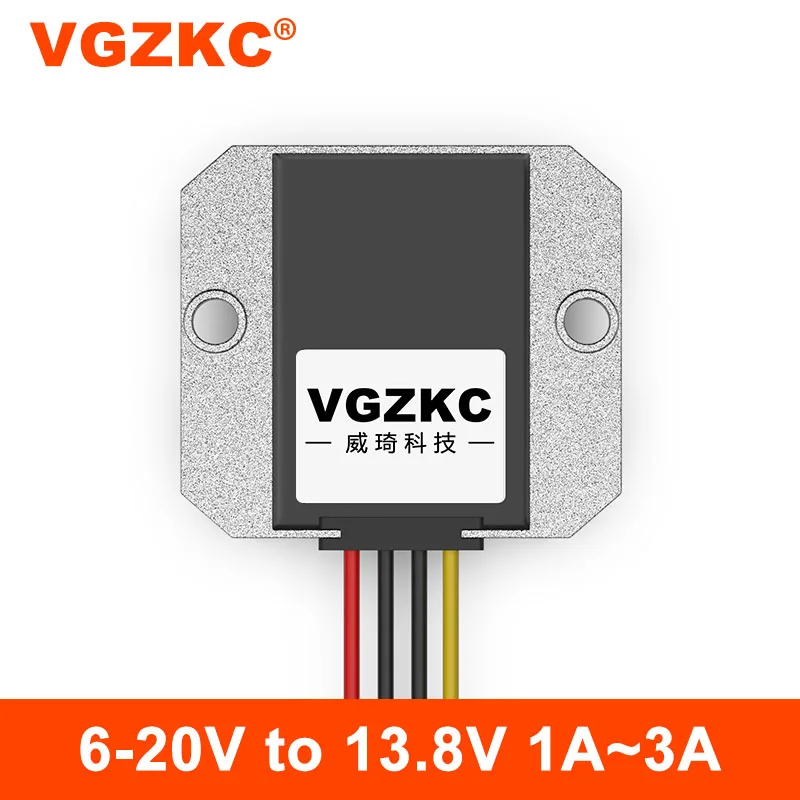 6-20V to 13.8V 1A 2A 3A DC power converter 12V to 13.8V DC voltage regulator converter waterproof