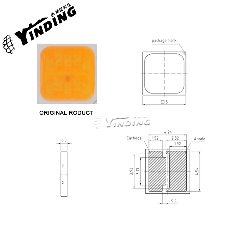 15 قطعة S8 GW P9LT31.EM 4.5 واط عالية الطاقة LED صمام ثنائي باعث للضوء 2700-4000 كيلو دافئ/طبيعي مصدر الضوء الأبيض النازل