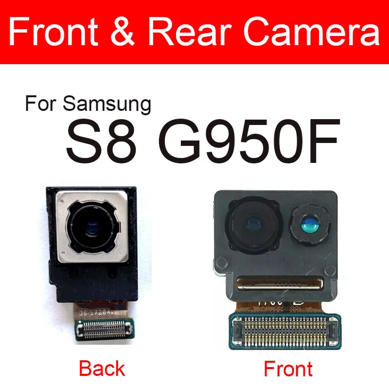 Small Front Facing Camera Module For Samsung Galaxy S8 G950F G950U S8 Plus G955F G955U Back Camera Rear Camera Flex Ribbon