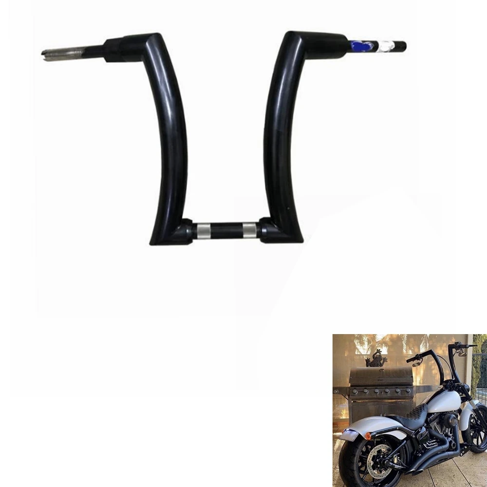 

Motorcycle 12" 14" 16" Bar Handlebars 2 inches for Harley Dyna Softail Fat Boy Bob Breakout Slim Deluxe Touring