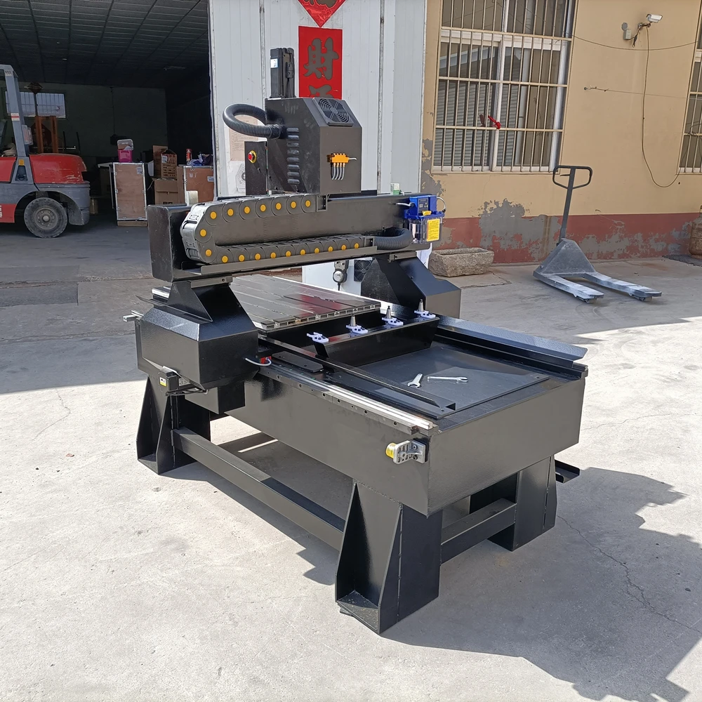 Automatic 9060 ATC CNC Router Mini Size 900*600mm CNC Milling Machine With 4 PCS Tools Automatic Changer Heavy Structure