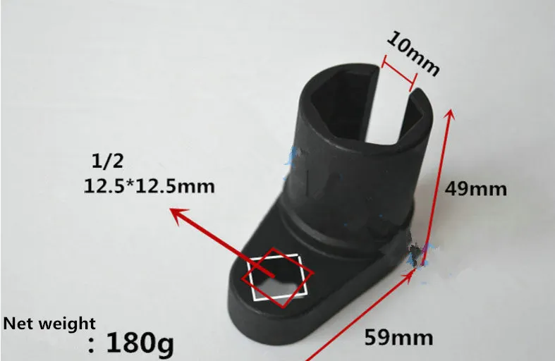 New arrival! Universal Black 22mm 1/2'' Oxygen Sensor Offset Removal Flare Nut Socket Wrench Tool