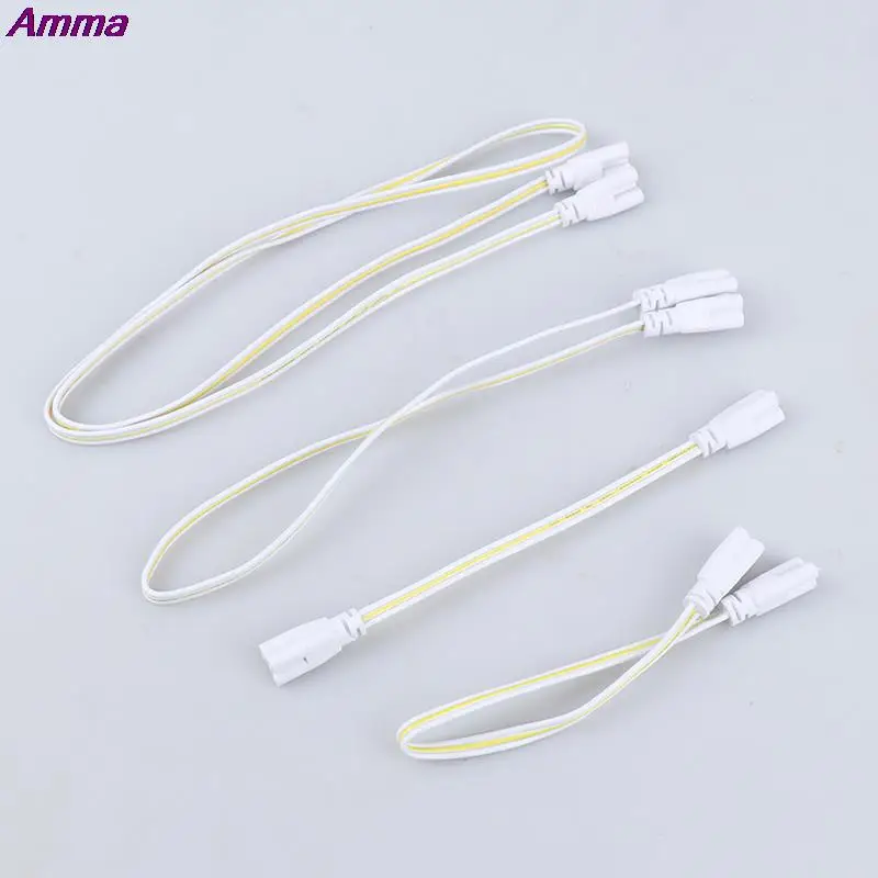 LED Tube Lamp Connected Cable T4 T5 T8 LED Light Double-end Connector Wire 20CM 30CM 50CM 100CM