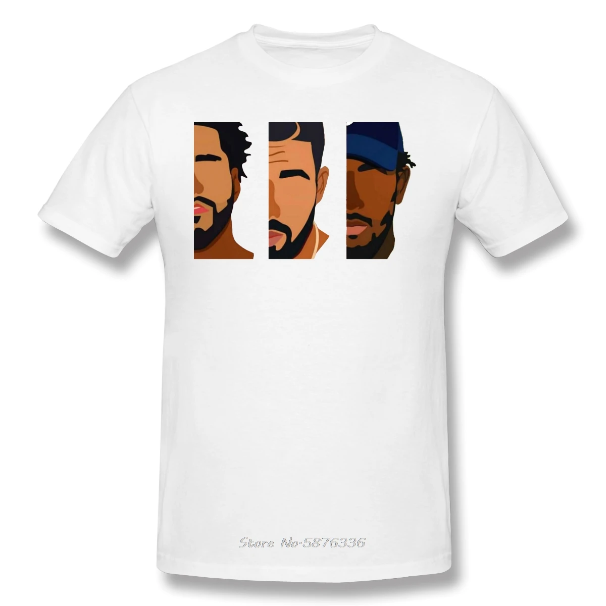 Drake, J Cole, Kendrick Lamar T-Shirt Men Birthday Gifts Short Sleeves Funny Tees O Neck  Cotton Clothes Humor T Shirt