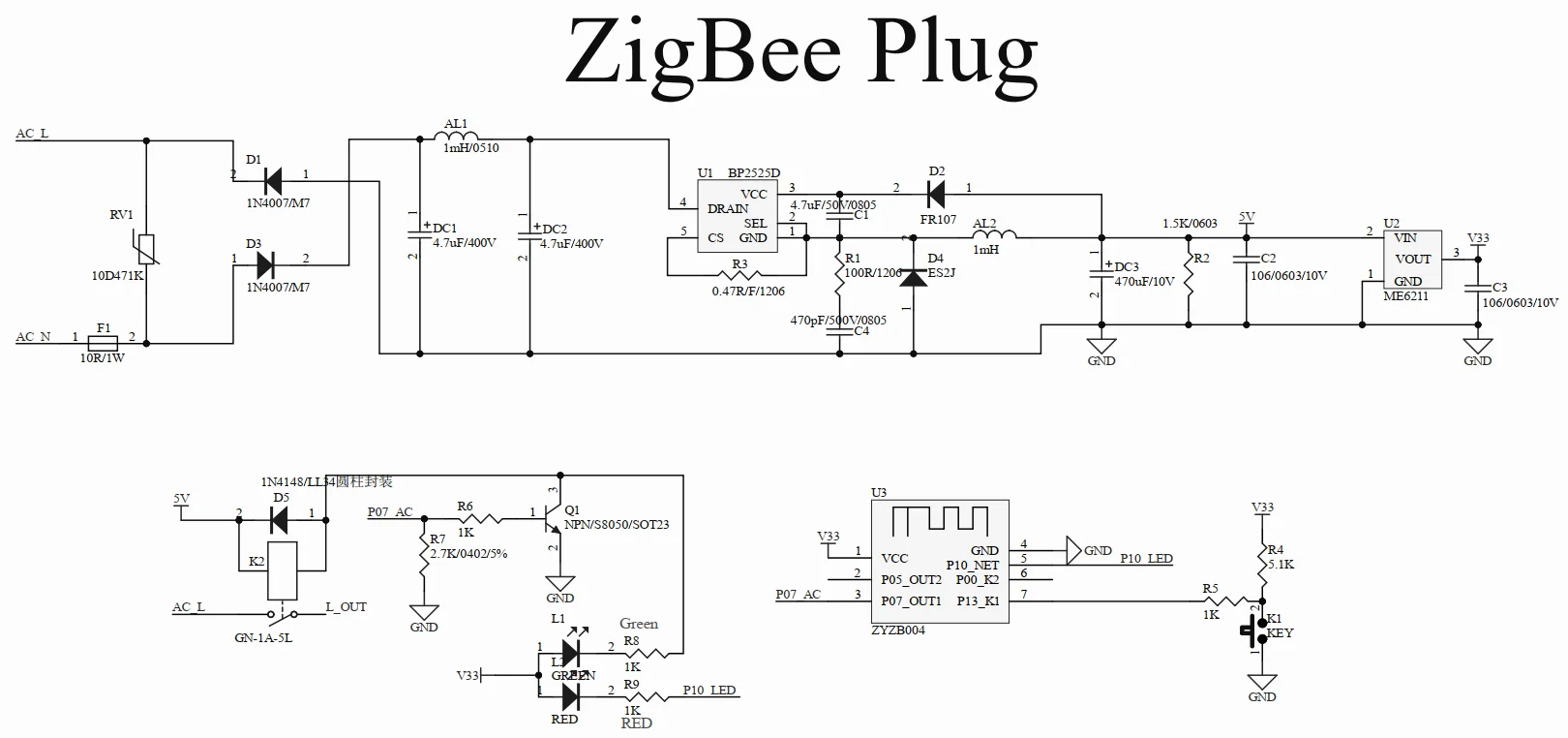 ZigBee Switch plug,power outlet module,Work with Echo Plus, SmartThings Hub,Tuya,eWeLink, Hue, zigbee2mqtt,ZHA,ZYZB004