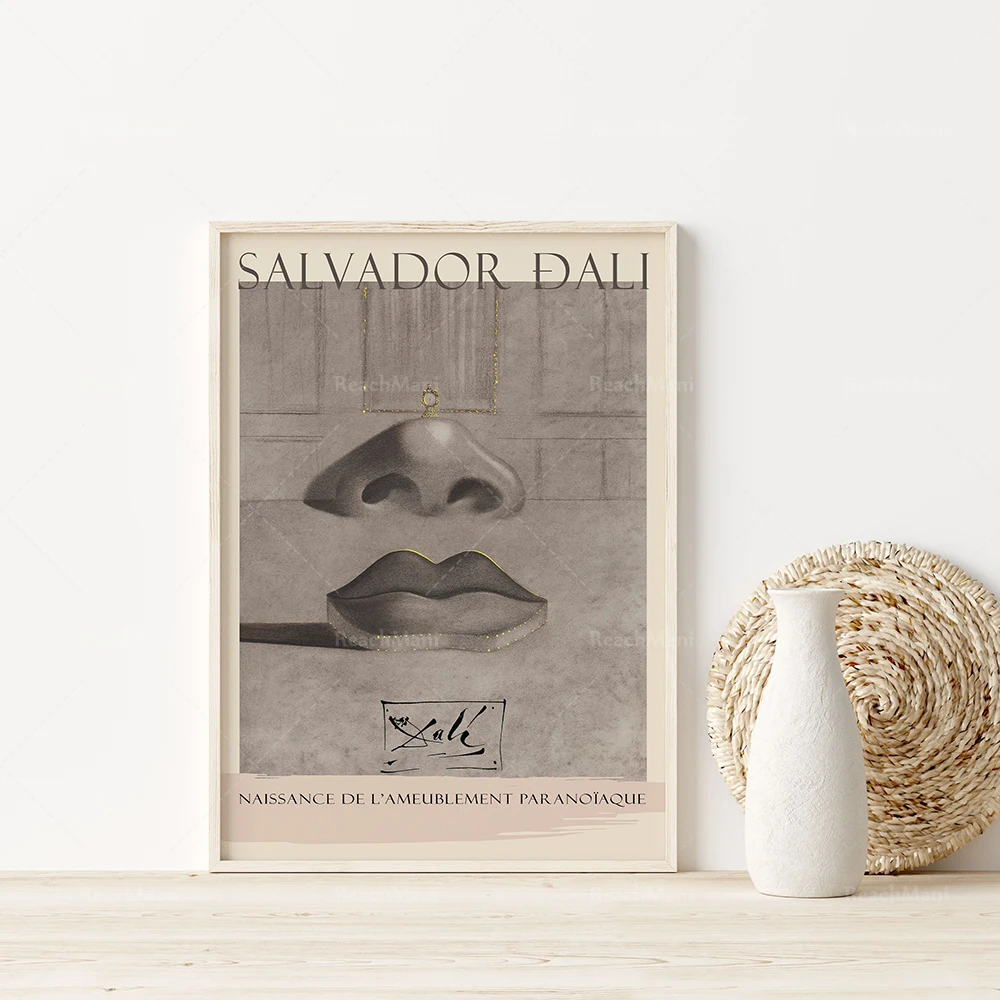 

Salvador Dali Lip Exhibition Printable Posters | Digital Printing | Museum Posters | Printable Wall Decorations | Spanish Master