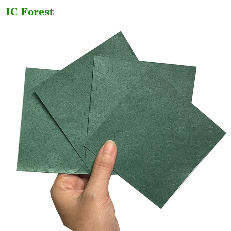 Junta de aislamiento de batería de iones de litio 18650, paquete de batería de papel de Barley, pegamento aislante de celda, almohadillas de aislamiento de electrodos de batería, 100 piezas