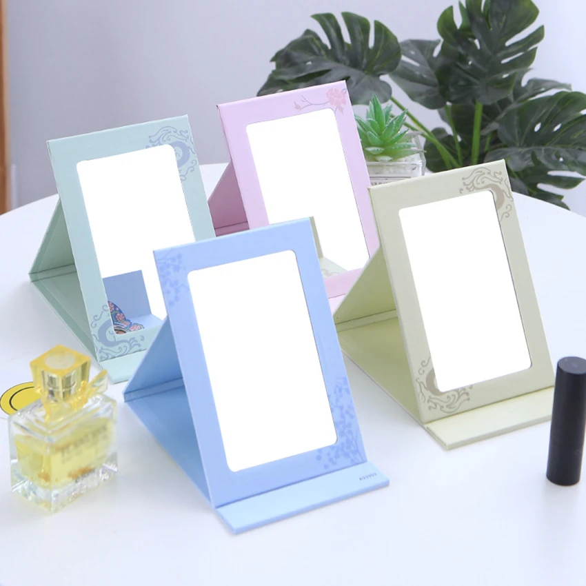 Sáng Tạo Hoa Văn Kinh Kịch Vanity Mirror Gấp Di Động Máy Tính Để Bàn Gương Trang Điểm Bỏ Túi Phối Gương Bé Gái Đựng Mỹ Phẩm Dụng Cụ