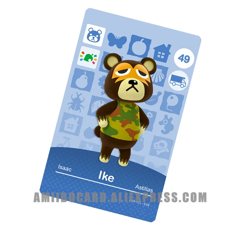 

Custom Design WA49 Ike Animal NFC Printing Card NTAG215 Card for Games