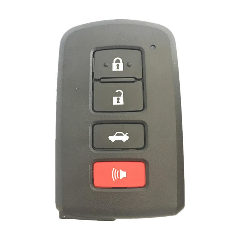 Aftermarket 4 Botão Smart Card Key para Toyota, Número da placa Chip, 434MHz, BA4EK, 8A, CN007088, 61E377-0010