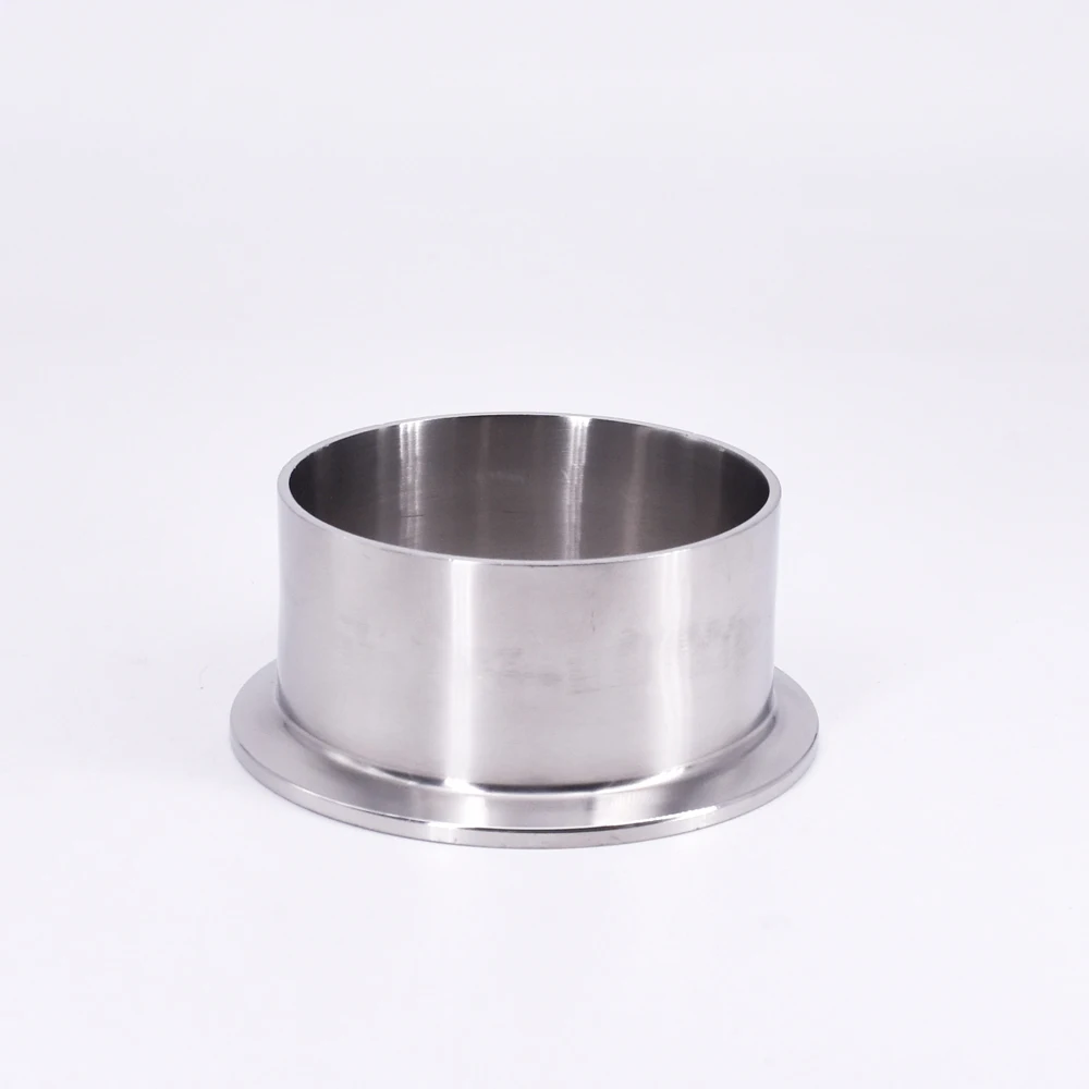 

76mm Pipe OD 3" Tri Clamp 40mm Height SUS 304 Stainless Sanitary Auto Butt Weld Ferrule Fitting Home Brewing Beer