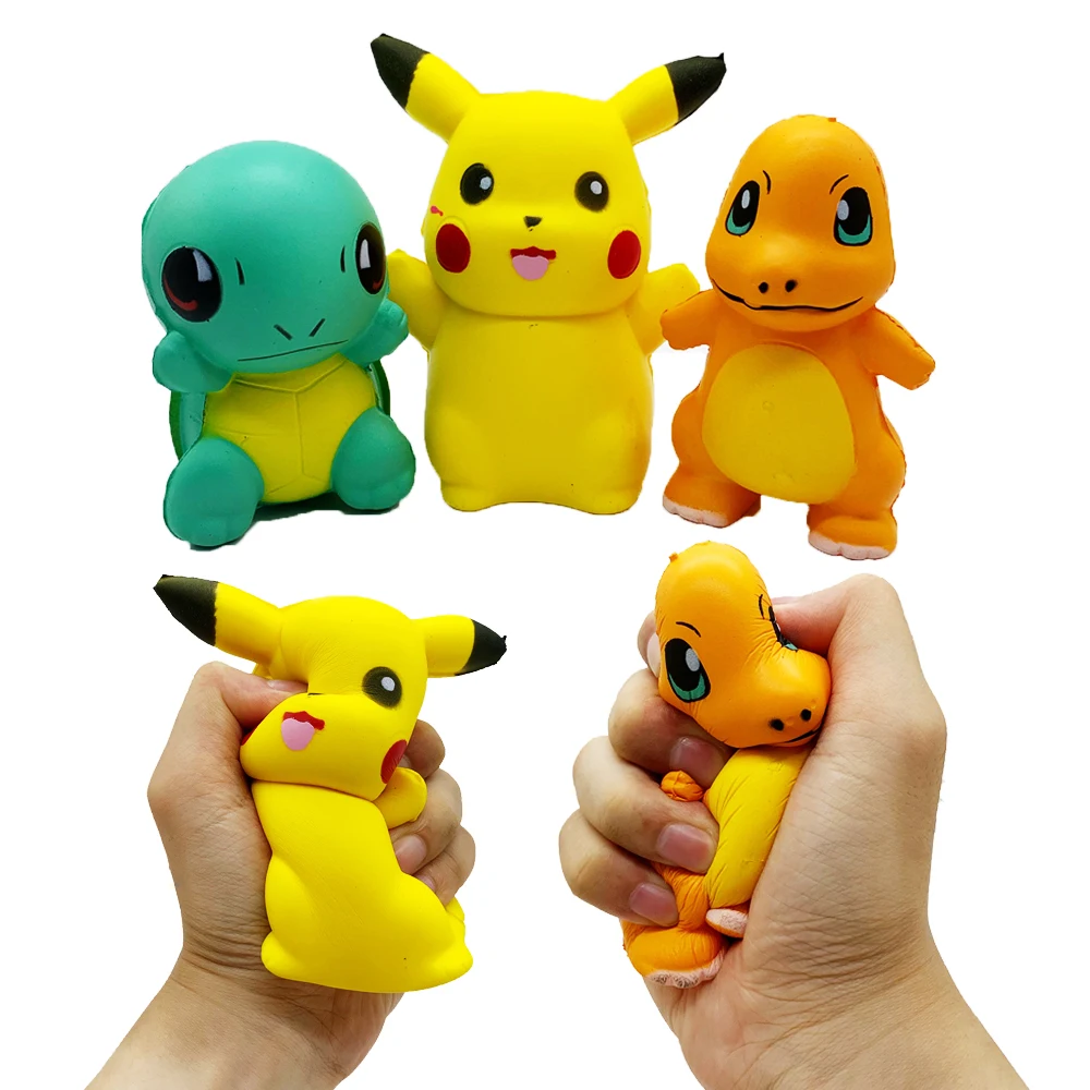 Pokemon Pikachu Squishy Anti stress Fidget Toys Kawaii Turtle Squishy Slow Rising Squish PU Figet Toy Kid Children Birthday Gift