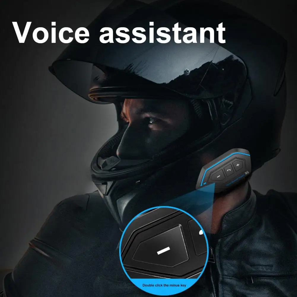 Helmet Bluetooth Headset B35 Motorcycle Riders Helmet Intercom Bluetooth 5.0 Headset Interphone Audio Kit Handsfree Earphone