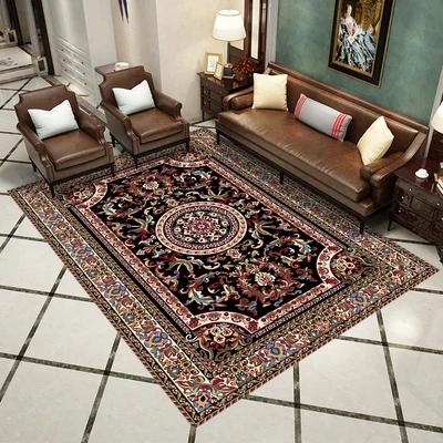 Rectangular Non-Slip Floor Mat, Persian Carpet, Sofa Chair, Living Room, Bedroom