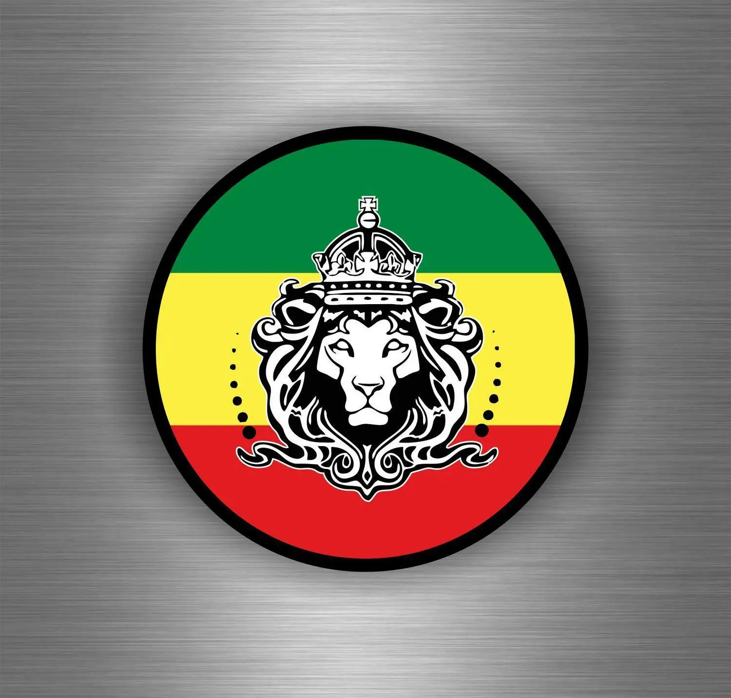 Sticker Car Rasta Jah Reggae Love Lion Flag Jamaica Ref6 Stickers for Cars, Motos, Laptops, Industry
