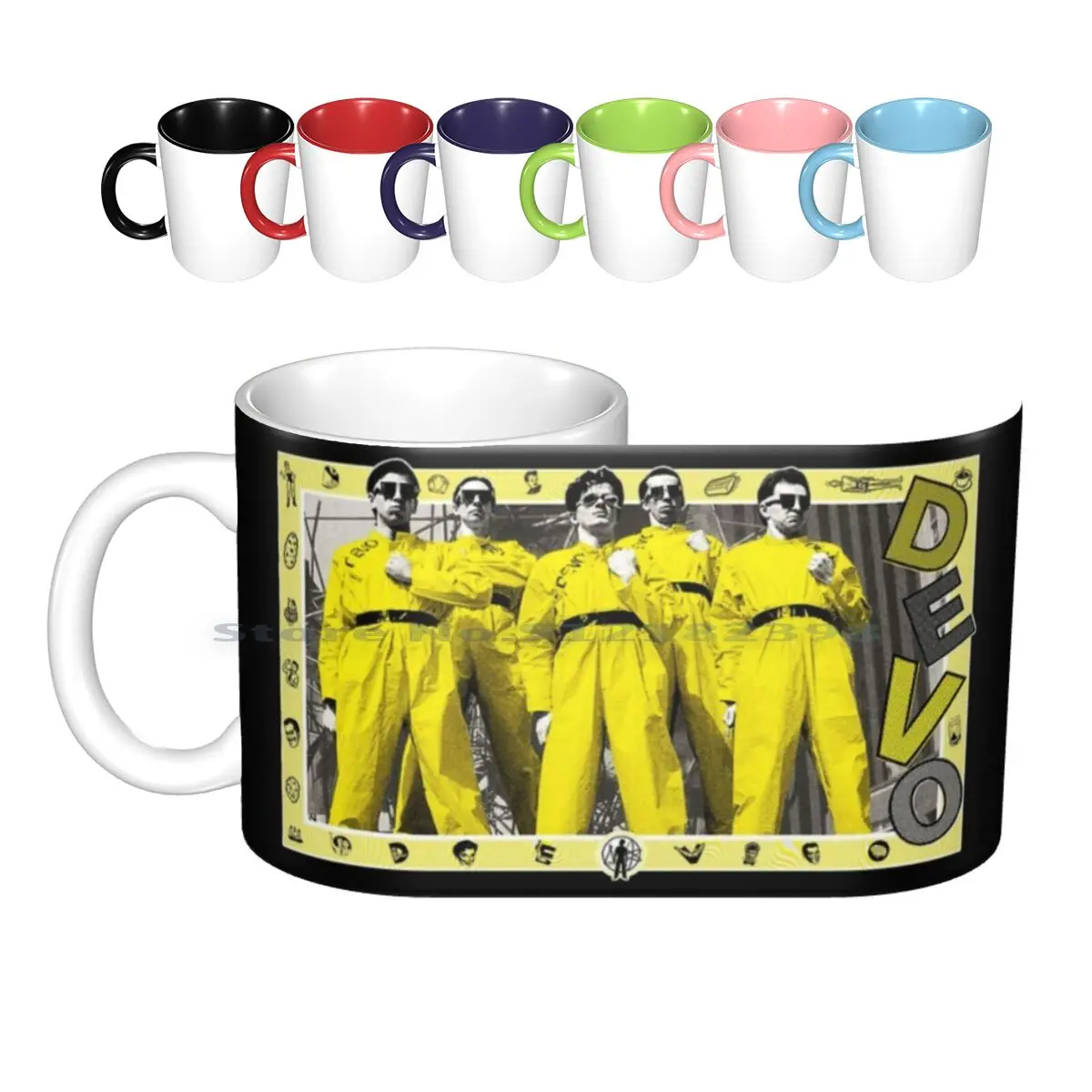 Devo Ceramic Mugs Coffee Cups Milk Tea Mug Devo Duty Now Punk New Wave 1979 1980 Akron Ohio Usa We Not Men Future Whip It Jocko