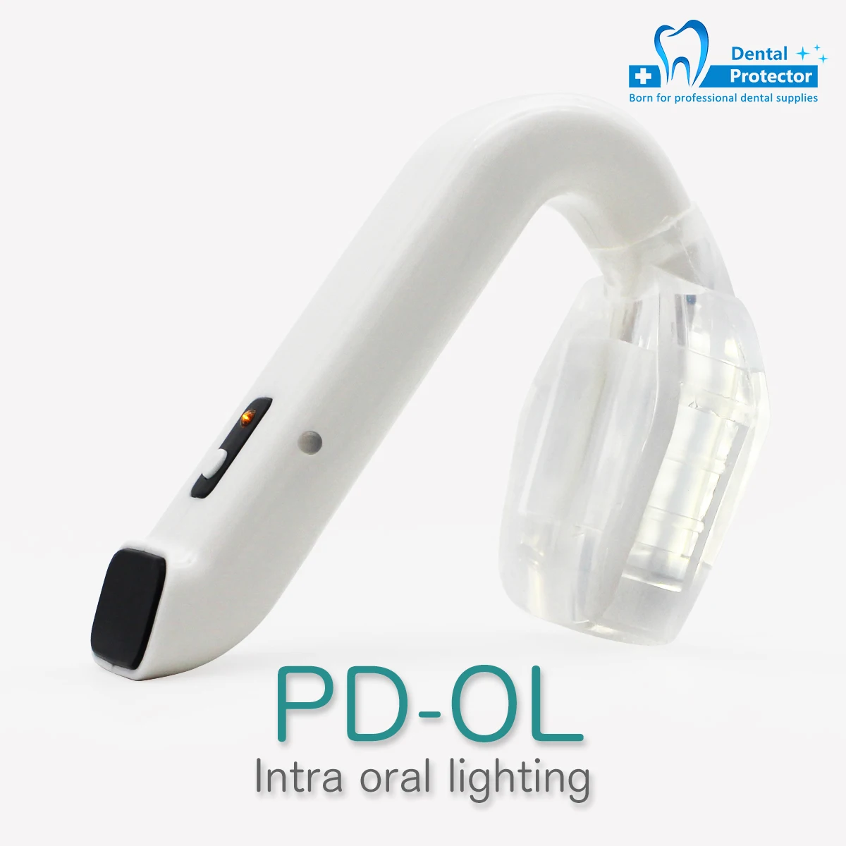 Dentist Wireless Rechargeable Intro Oral LED Lighting Easy Bite Block Light Lamp Suction Tip