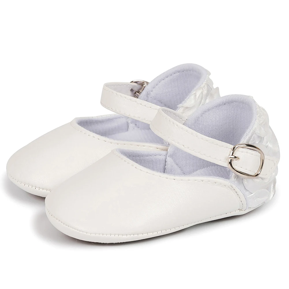 

Spring Cute Infant Non-Slip Bowknot Shoes 0-18M Newborn Baby Girls Mary Jane Flats Toddler Princess Wedding First Walkers