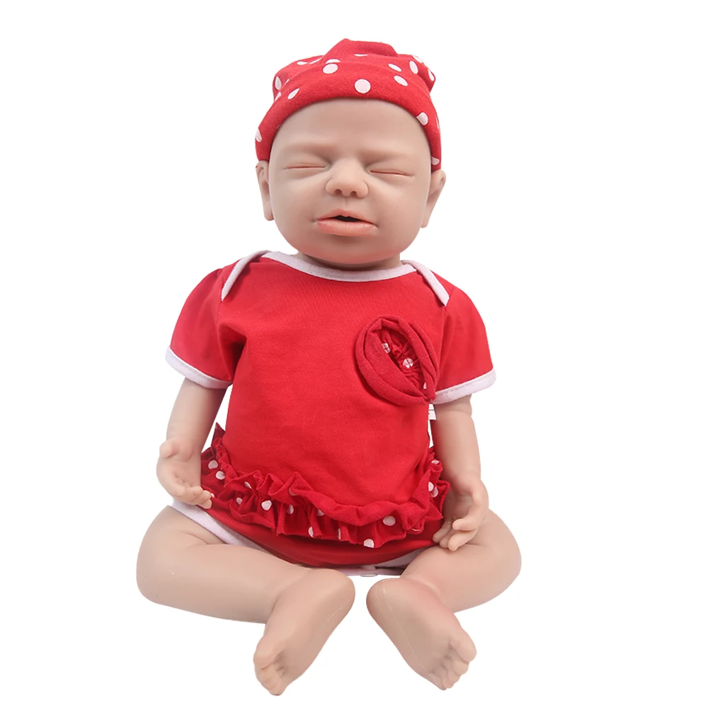 

IVITA WG1544 18.89inch 3.63kg 100% Full Body Silicone Reborn Baby Dolls Realistic Toys with Clothes for Children Christmas Doll