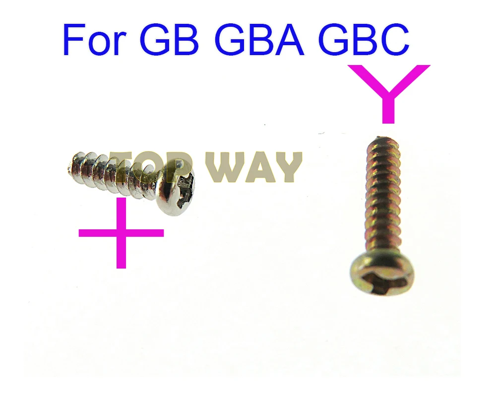 30PCS Replacement For Gameboy + screws cross screws Y Tri Wing Screw For GB GBA GBC Game Console Shell Case Triangle Screws