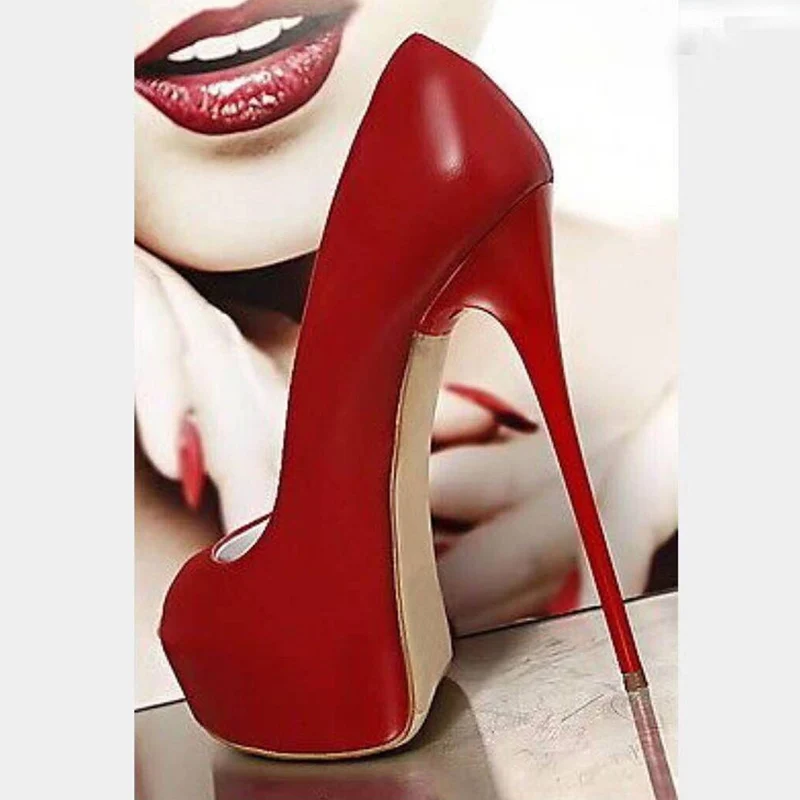 2024 New Red High Heels Women Platform Sandals Fashion Peep Toe Ladies Nightclub Stripper Pumps Sexy Wedding Shoes Bridal Size42