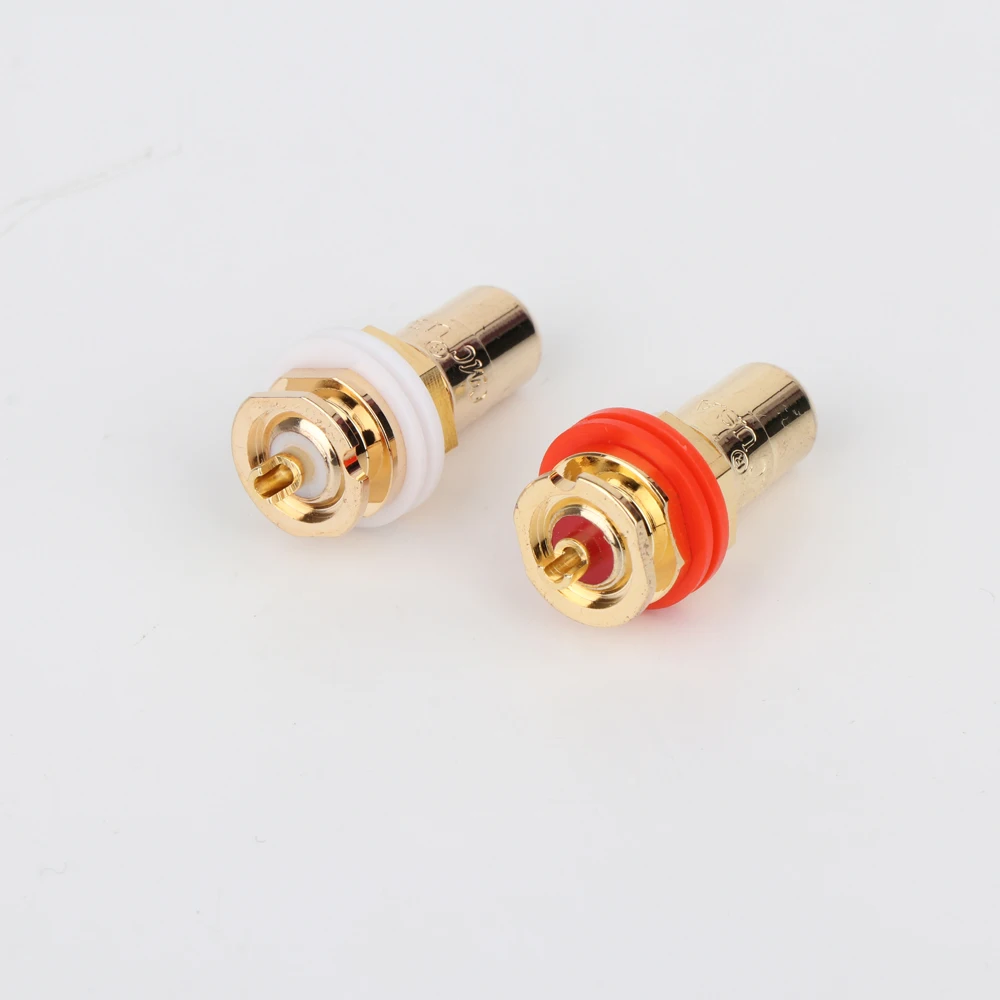 مآخذ طرفية جاك RCA مطلية بالذهب ، صوت HiFi ، محول مقبس RCA ، مقبس HiFi RCA ، RS3003