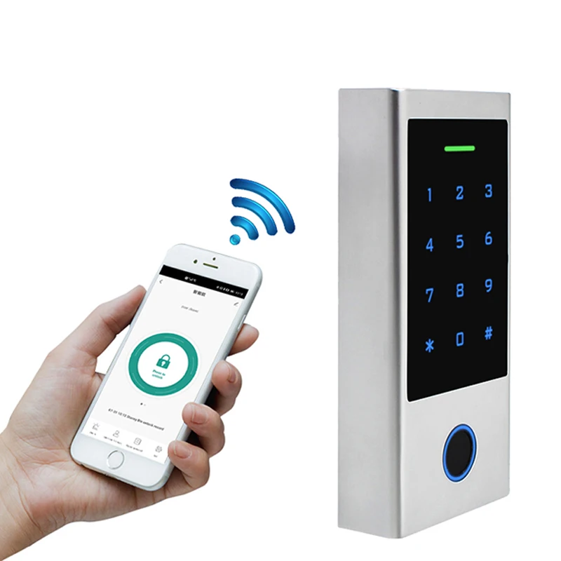 Joytimer Tuya fingerprint access control standalone smart access control system  IP66 Waterproof WG 26 Output DC12V Door Lock