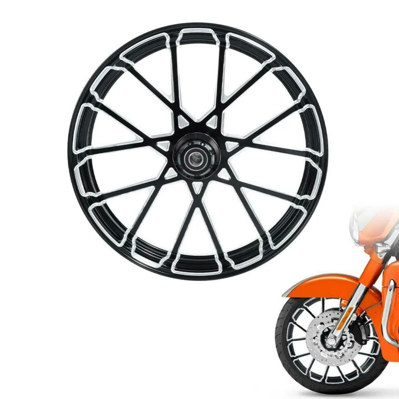 

Motorcycle 30'' CNC Front Wheel Rim Hub Single Disc For Harley Touring Street Glide 2008-2021 2020 2018 2019