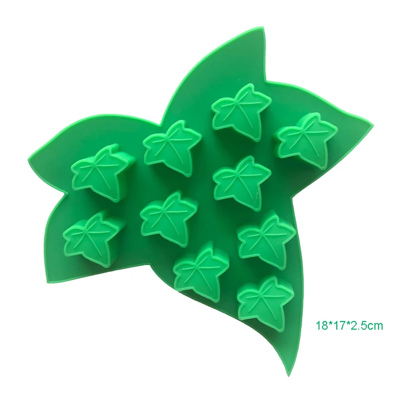 Maple Leaf Chocolate Molds Cactus Strawberry Ice Cube Tray Flamingo Apple Fruit Silicone Mould Soap Cupcake Cake Decorating Tool