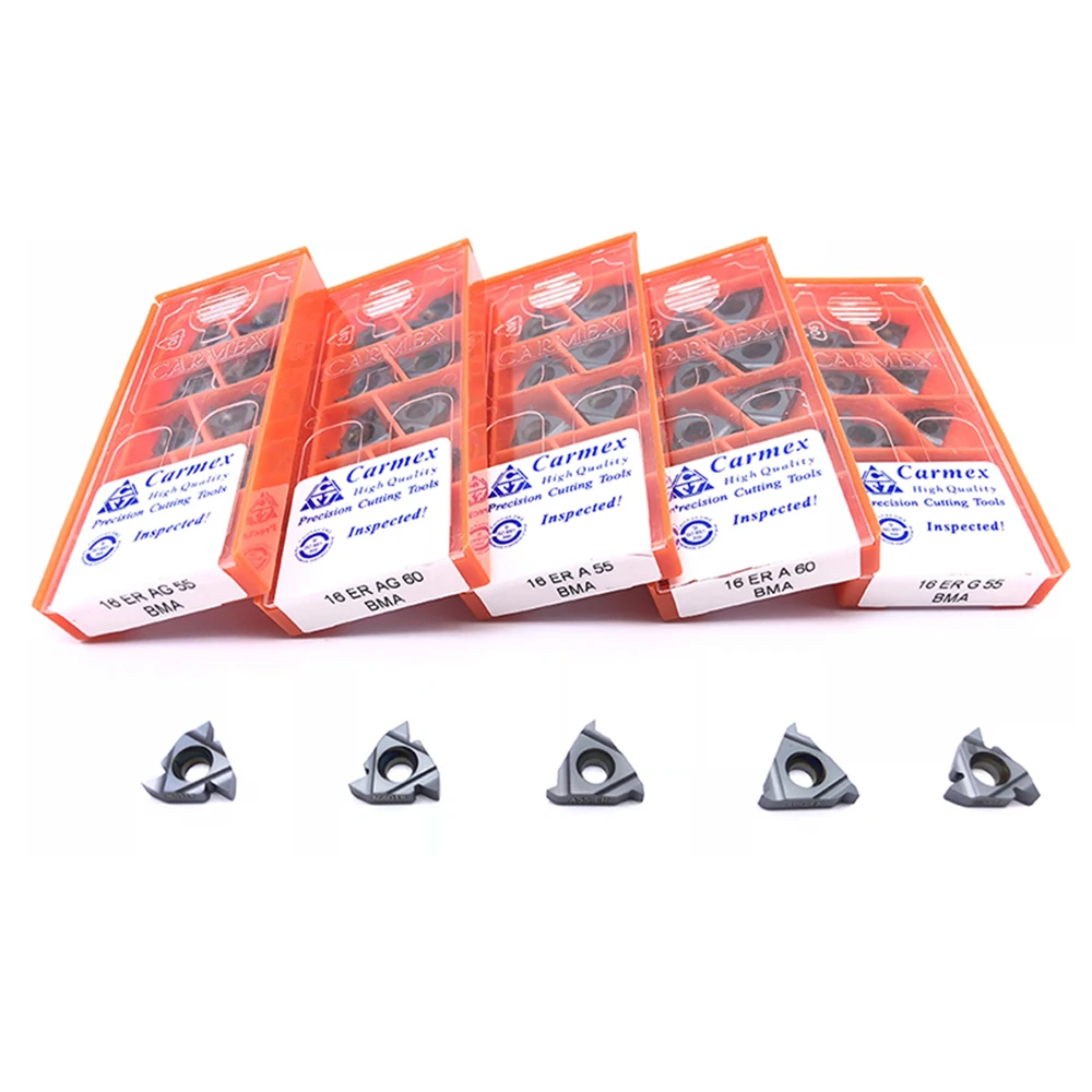 Tour à fileter externe, 1 pièce, SER1010H11 SER1212H16 100 125mm 10 pièces 16ER AG60 11ER A60, Inserts en carbure, ensemble de tournage