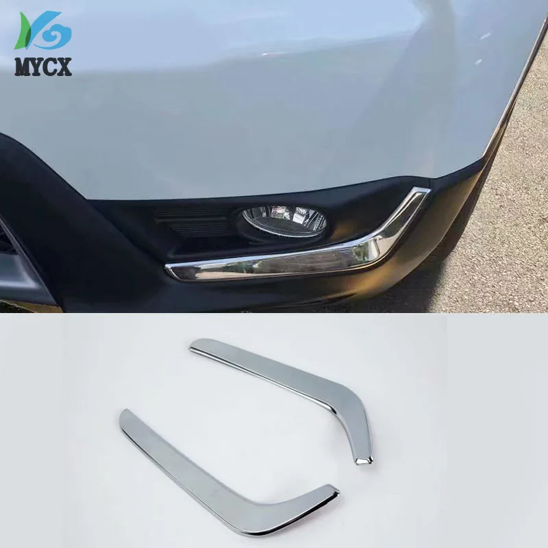 

2Pcs Stainless Steel Fog Light Trim Lamp Cover Cap Car Styling Front Fog Light Eyebrows Fit For Honda CR-V CRV 2017 2018 2019