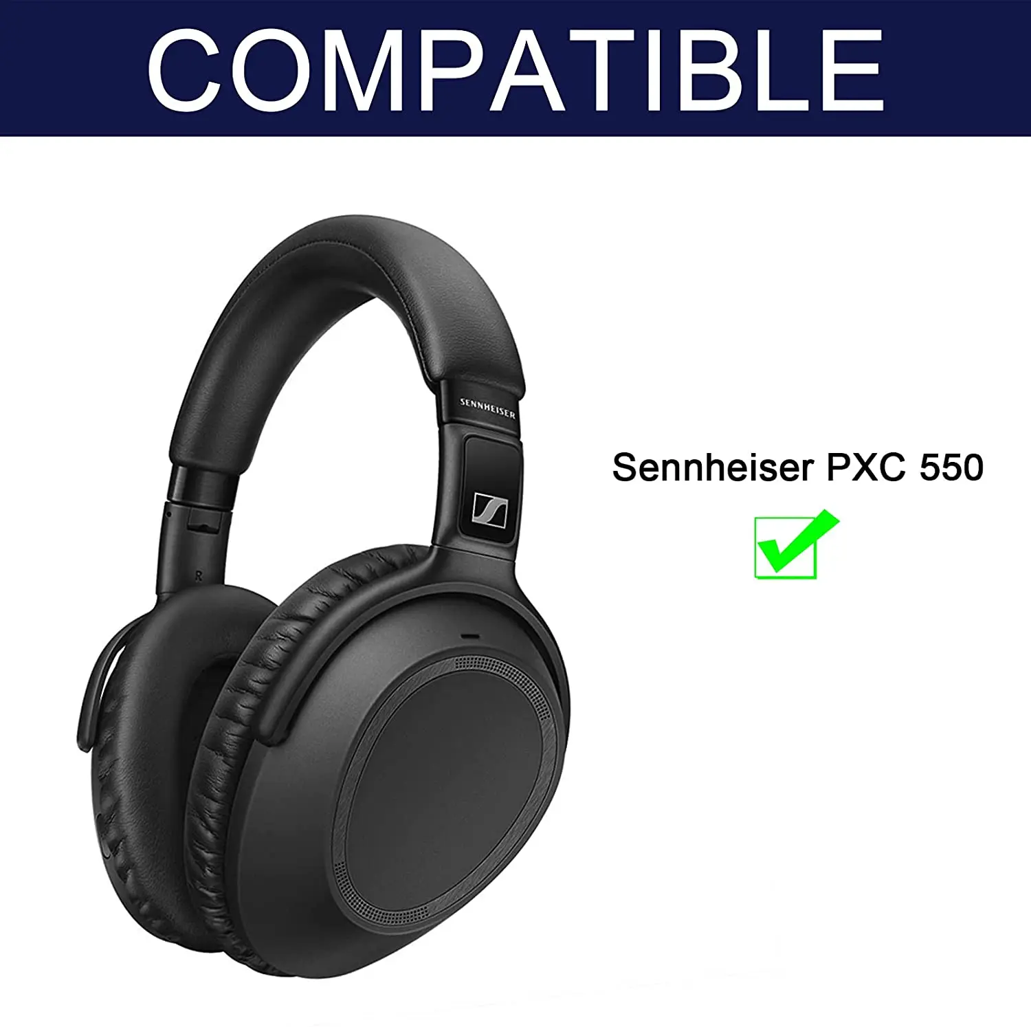 PXC 550 بطانة للأذن ، PXC 550-ii سماعات الأذن قطع غيار ، متوافقة مع Sennheiser PXC 550 PXC 550-II اللاسلكية الضوضاء