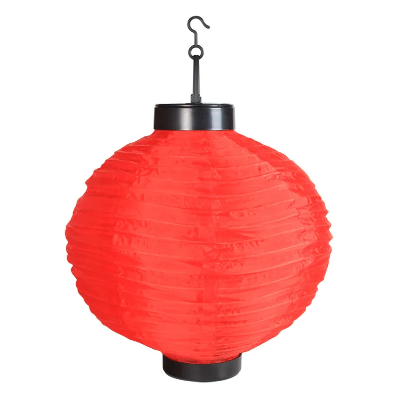 Lanterne solaire suspendue rouge imperméable d'extérieur, lampe en papier de vœux chinois, décoration de mariage, d'anniversaire, fournitures de fête