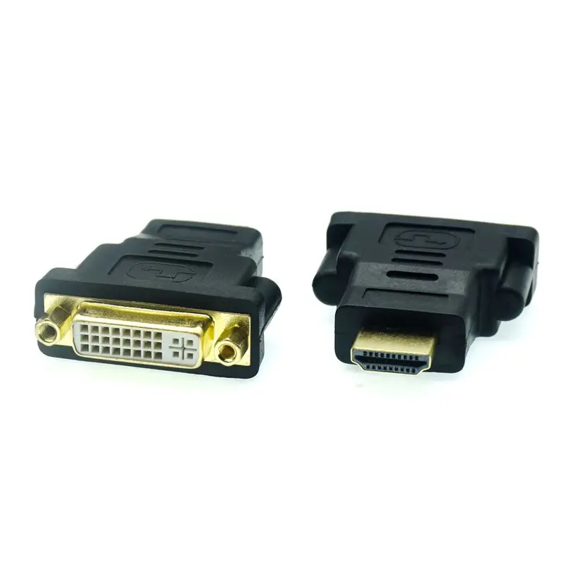 DVI To Adapter Converter HDMI-compatible Male To DVI 24+5 Female Converter Adapter 1080P For HDTV Projector Monitor