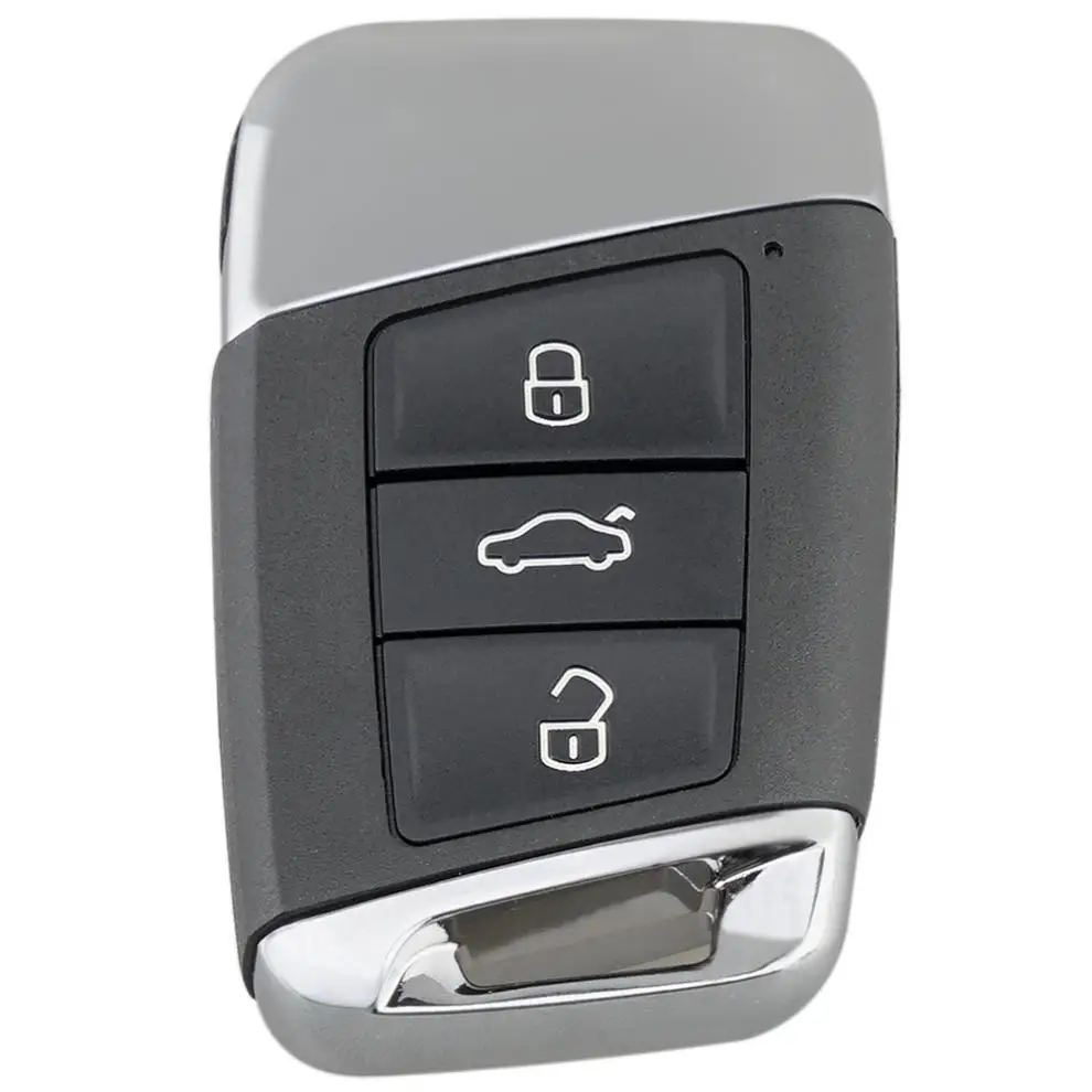 Coque de clé télécommande à 3 boutons, pliable, avec lame d'insertion, pour Volkswagen Magotan B5