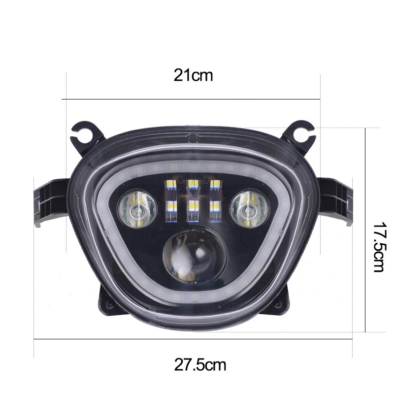 Faro LED negro con Halo para Suzuki, accesorio para Suzuki Boulevard M109R, VZR1800, M90, VZ1500, 2006-2019, venta doble 11 (CE)