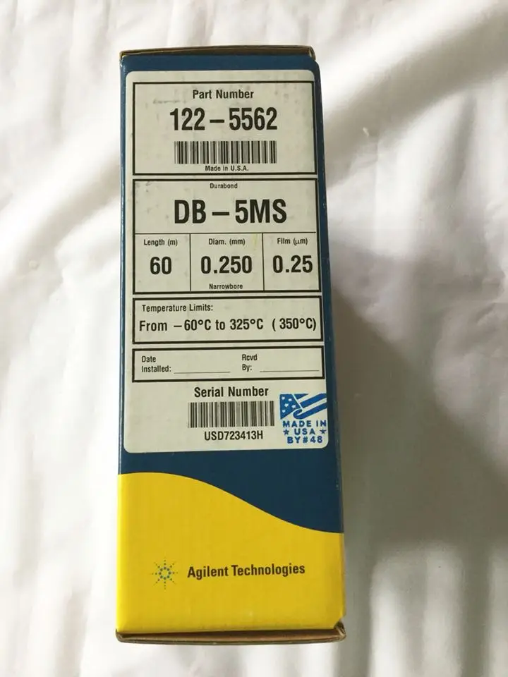 

For 122-5562 Agilent Gas Chromatography Column DB-5MS 60m 0.25mm 0.25u