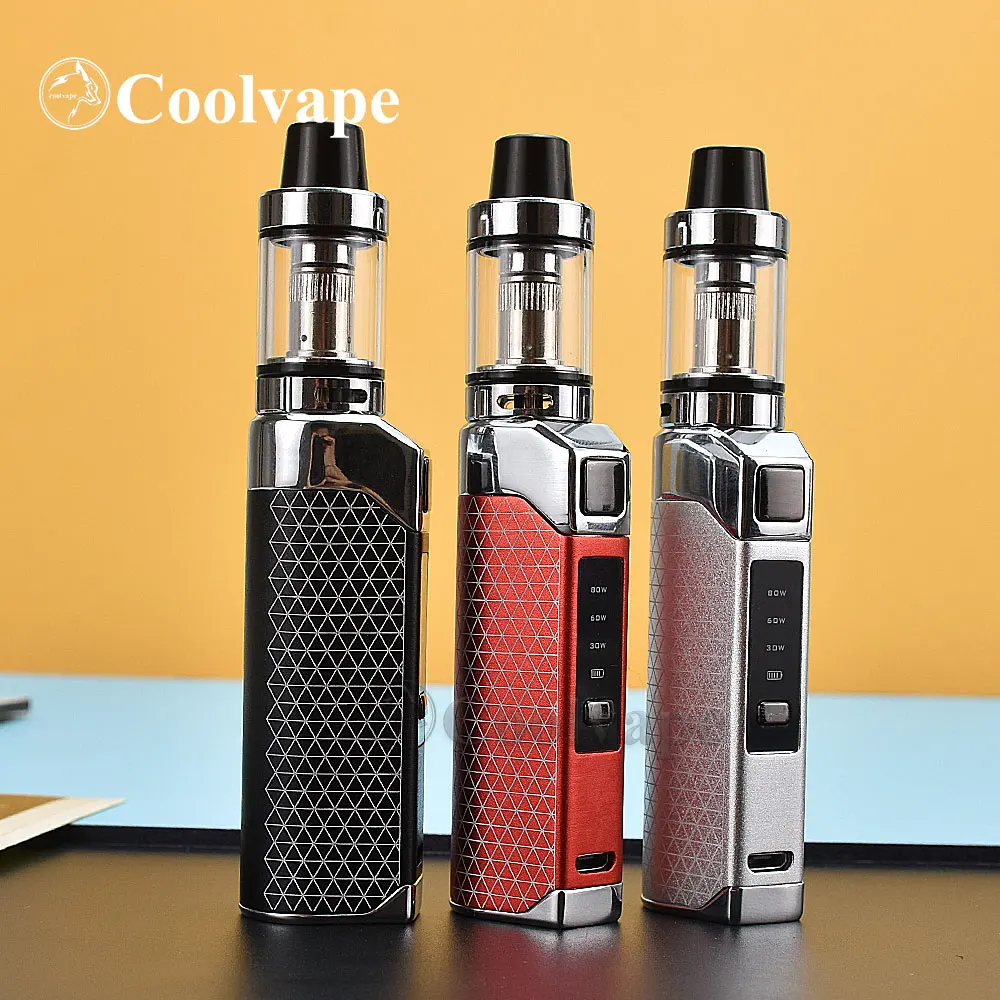 Electronic Cigarettes Starter Kits 80W Vape KIT E Hookah Vaporizer Pen mini Vaporizer Mech Box Mod 1800mah kit