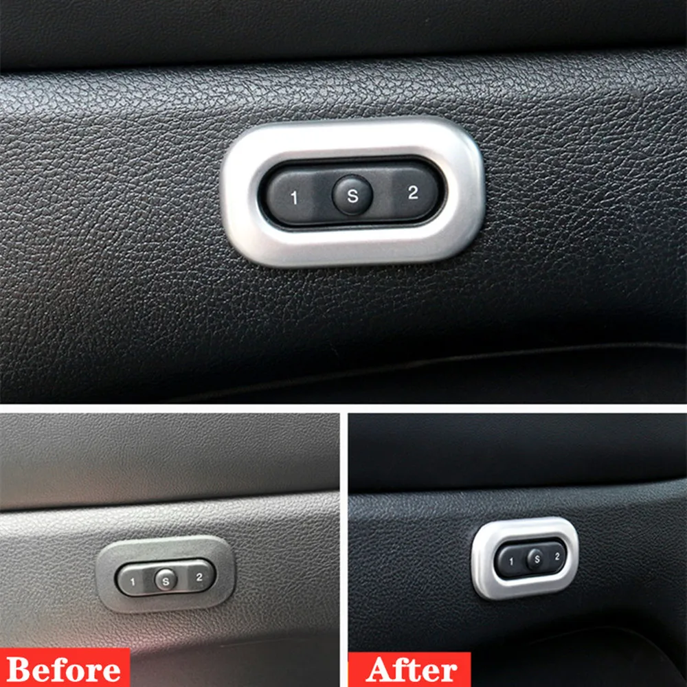 Picture 4: For Jeep Grand Cherokee WK2 2011 2012-2019 2020 ABS Plastic Chrome Car Seat Memory Button Frame Cover Trim Sticker Accessories