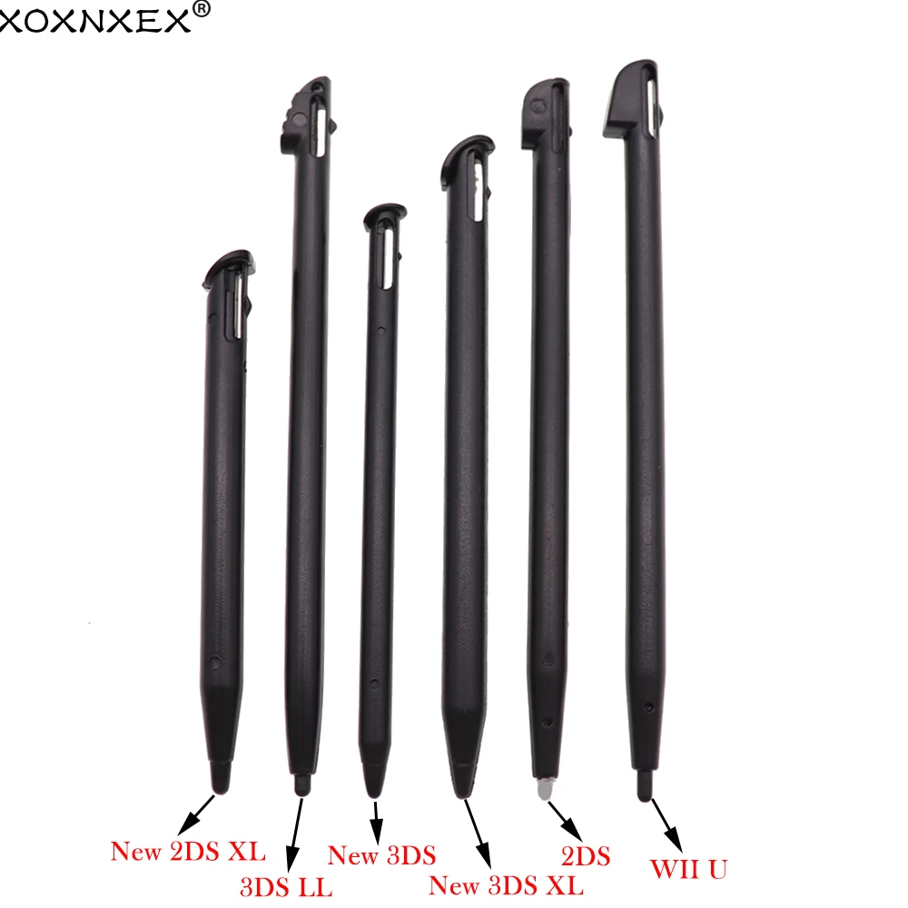 XOXNXEX 1 قطعة البلاستيك الأسود ستايلس اللمس لنينتندو 2DS 3DS XL LL جديد 2DS / 3DS LL XL ل وي U