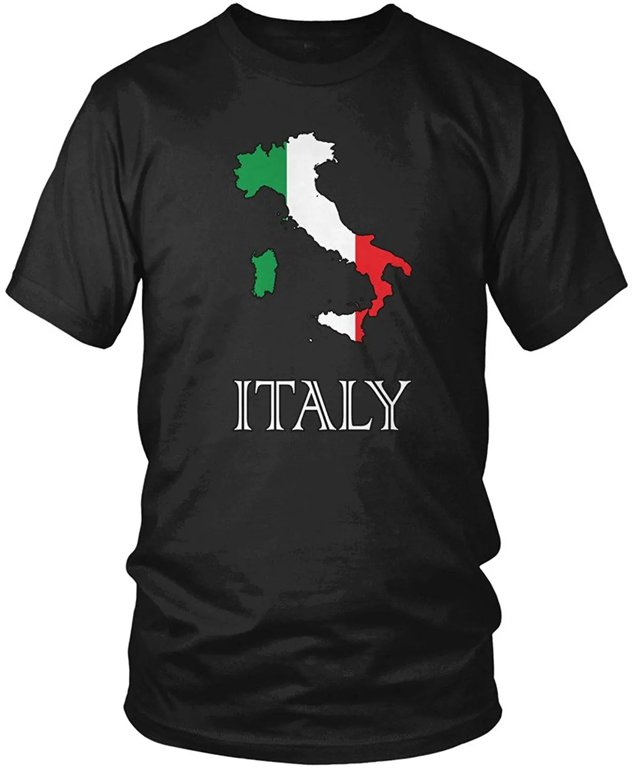 Simple Style Italy Flag Map, Italian Boot T-Shirt. Summer Cotton O-Neck Short Sleeve Mens T Shirt New S-3XL