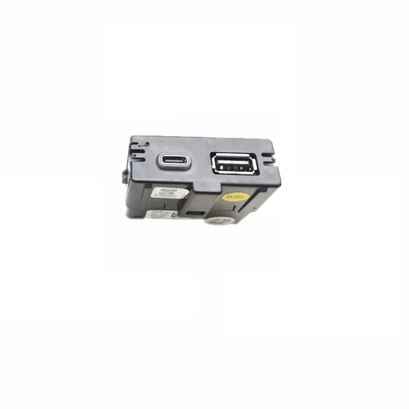 Zwarte USB-opladerpoortaansluiting voor de achterbank 5QD 035726 L