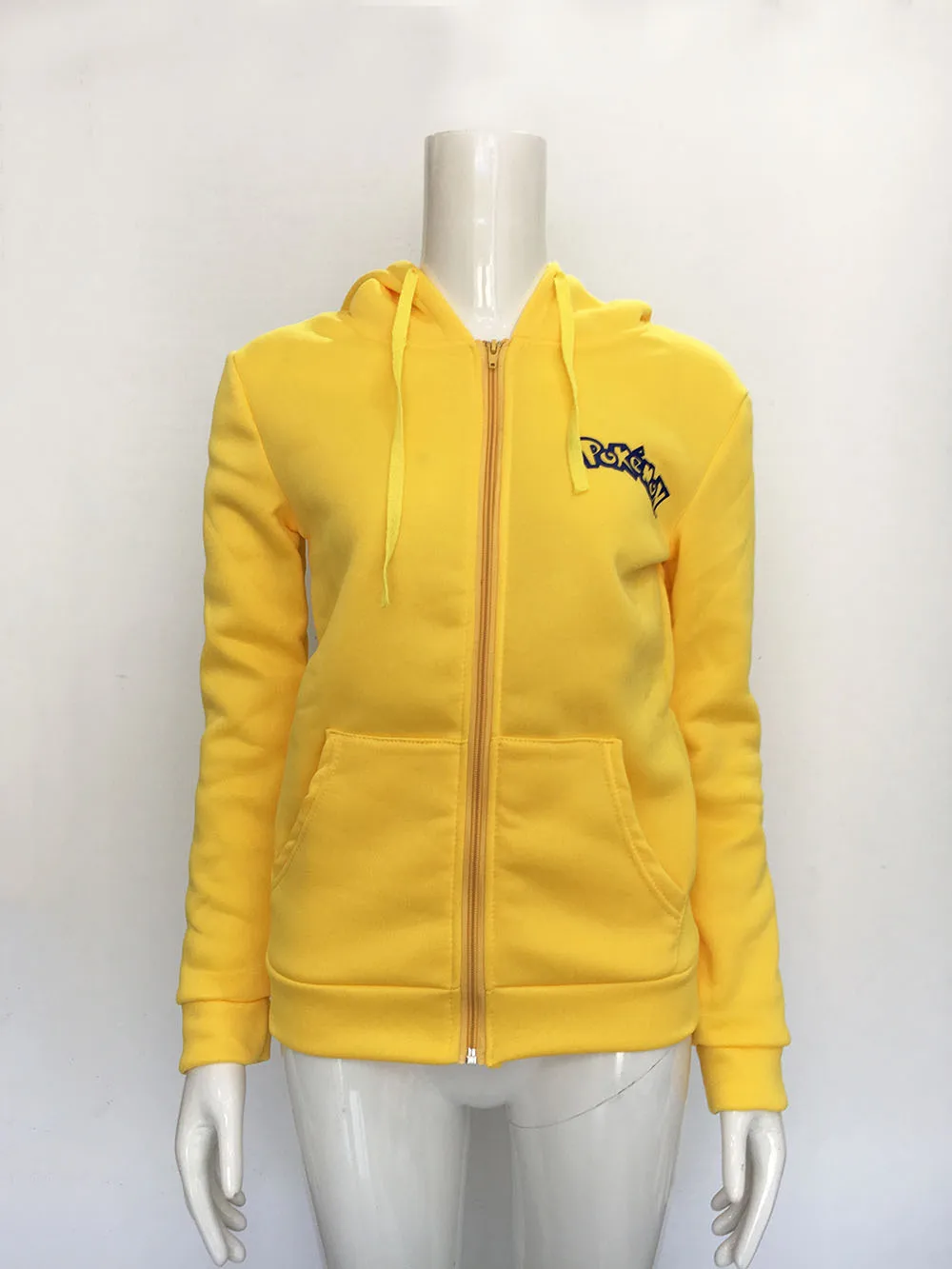 Simpatico cartone animato giapponese modello Harajuku cappotto da donna maglione sciolto con cappuccio manica lunga cerniera maglione Street felpa