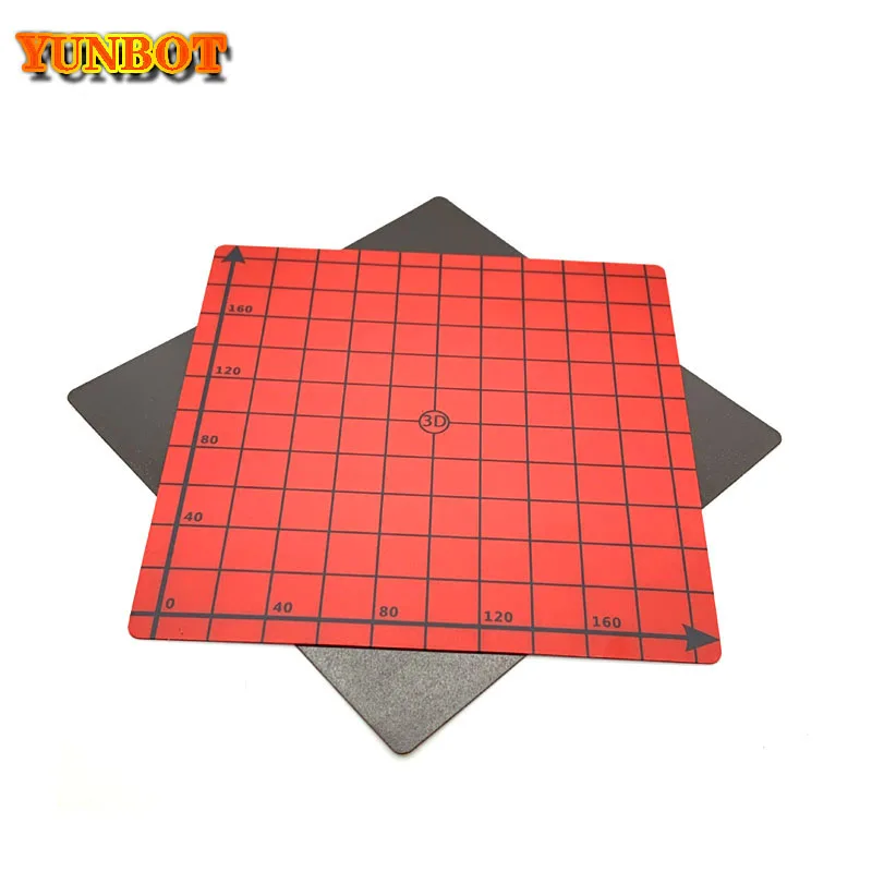 Magnetic Coordinate Heated Print Bed square 220*220 Print Sticker Build Plate Flex Plate for i3 Mega 3D Printer