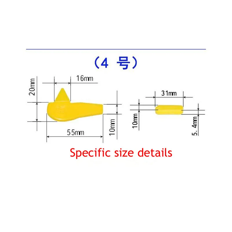 20PC Tire Raking Machine Accessories Bird Head Gasket Clip Plastic Protective Pad Anti-wear Slider