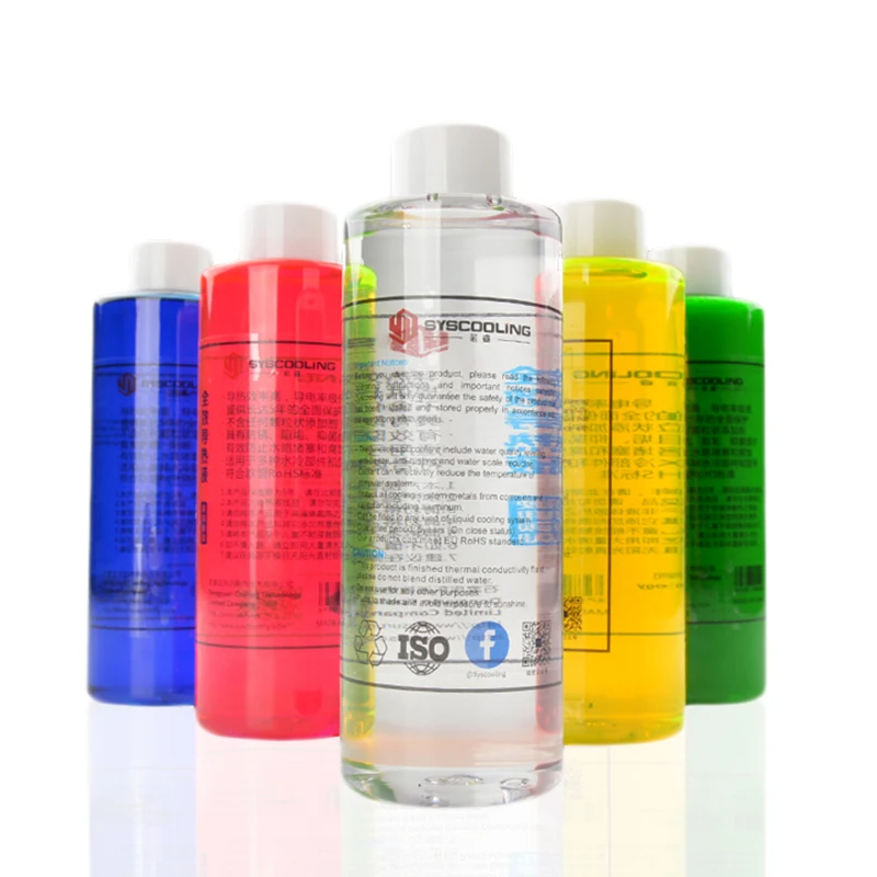 Syscooling water cooling colorfull Thermal Fluid coolant 500ML UV liquids for PC liquid cooling system